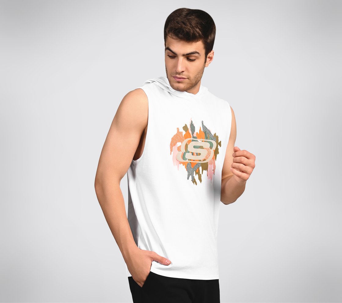 OASIS CAMO HOODIE TANK, WWWHITE