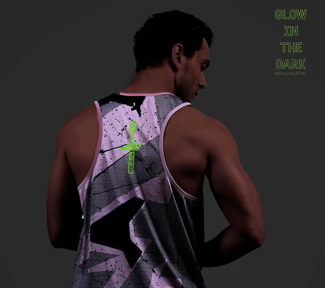 FIRFLY AOP TANK, WHITE/GREY/BLUE Apparel Left View