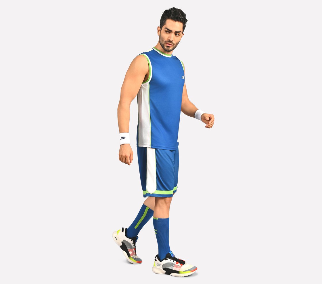 SKECHERS LOS ANGELES BASKETBALL, ROYAL Apparel Top View