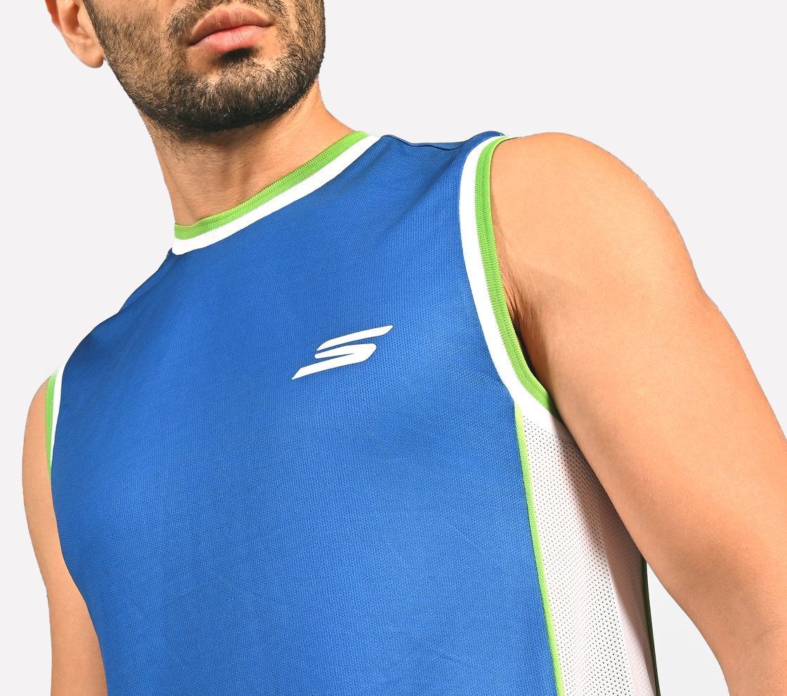 SKECHERS LOS ANGELES BASKETBALL, ROYAL Apparel Bottom View