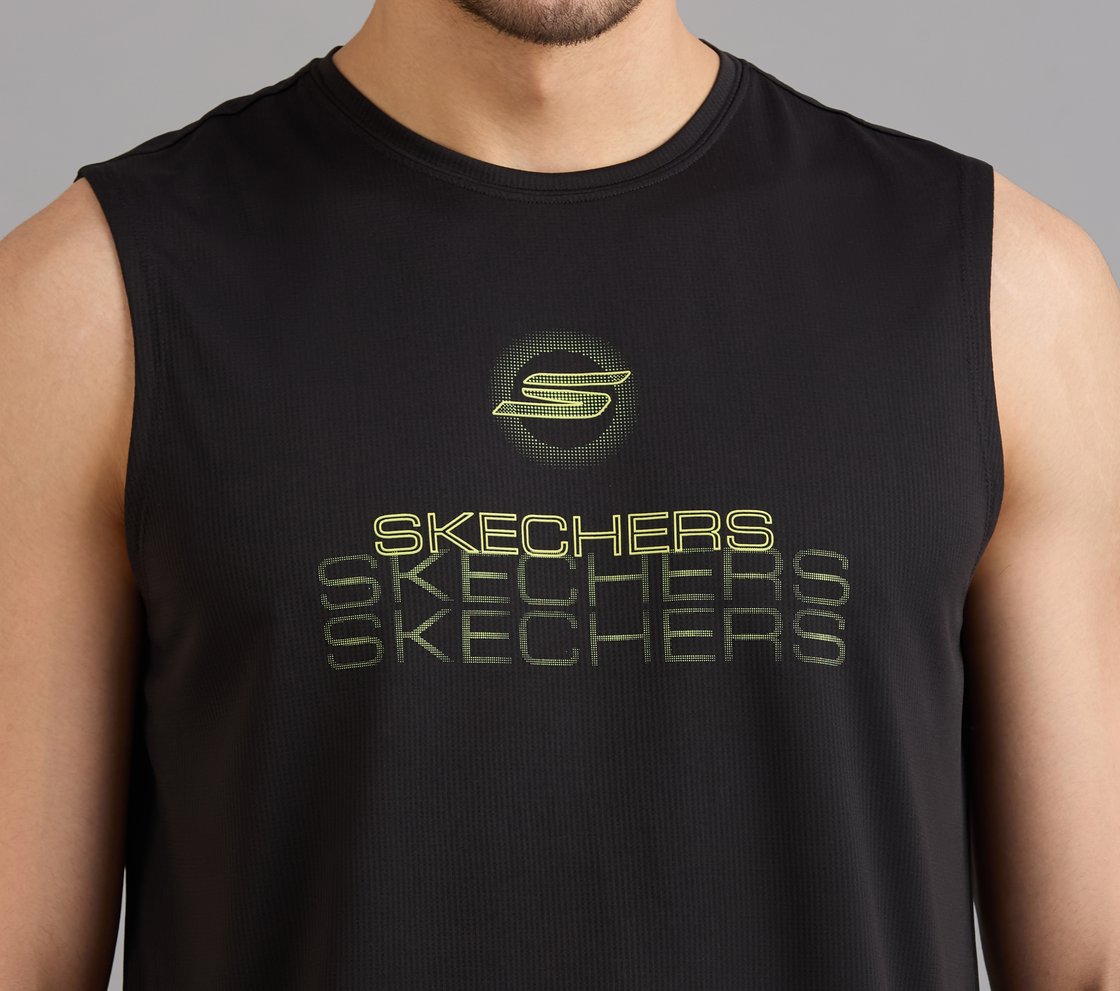SMOKE EFFECT PICKLEBALL TANK, BLACK Apparel Right View