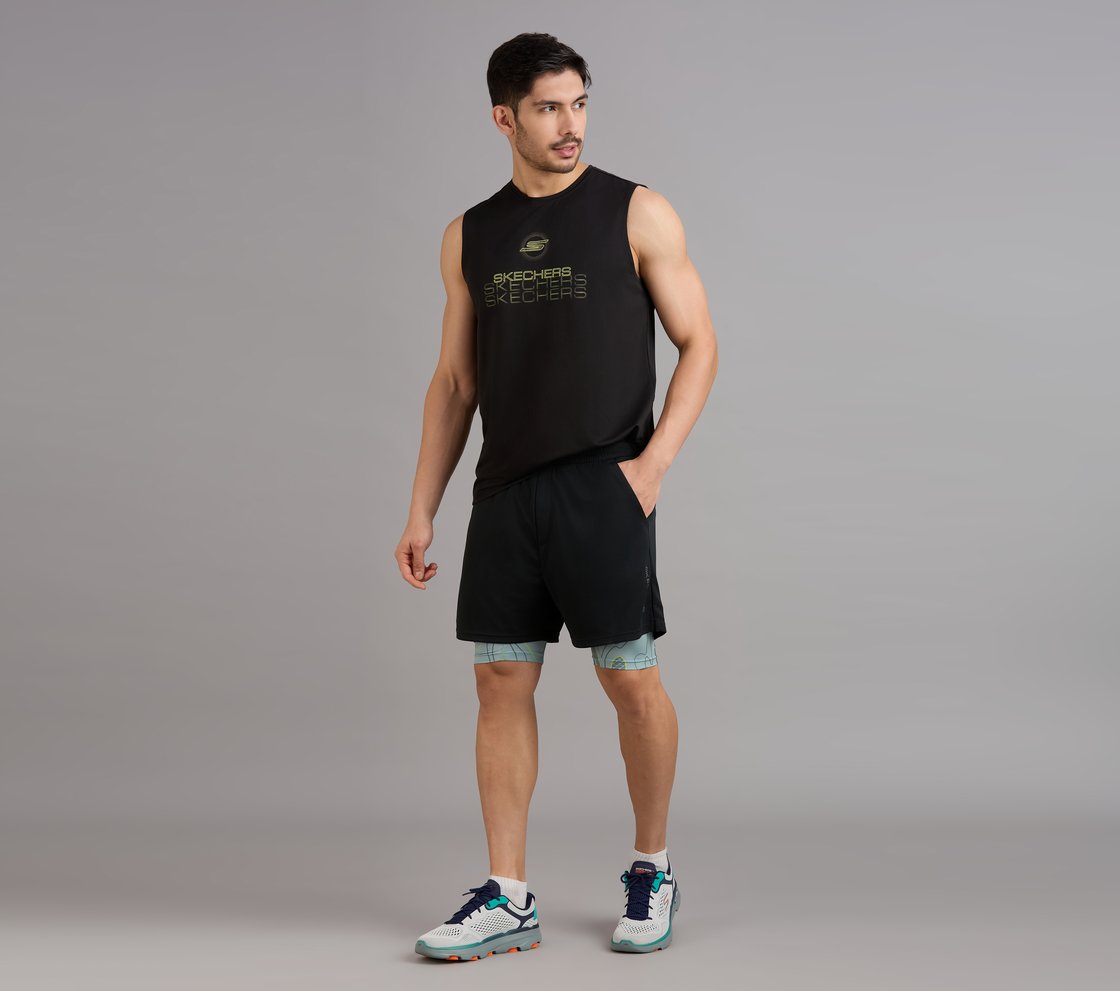 SMOKE EFFECT PICKLEBALL TANK, BLACK Apparel Right View