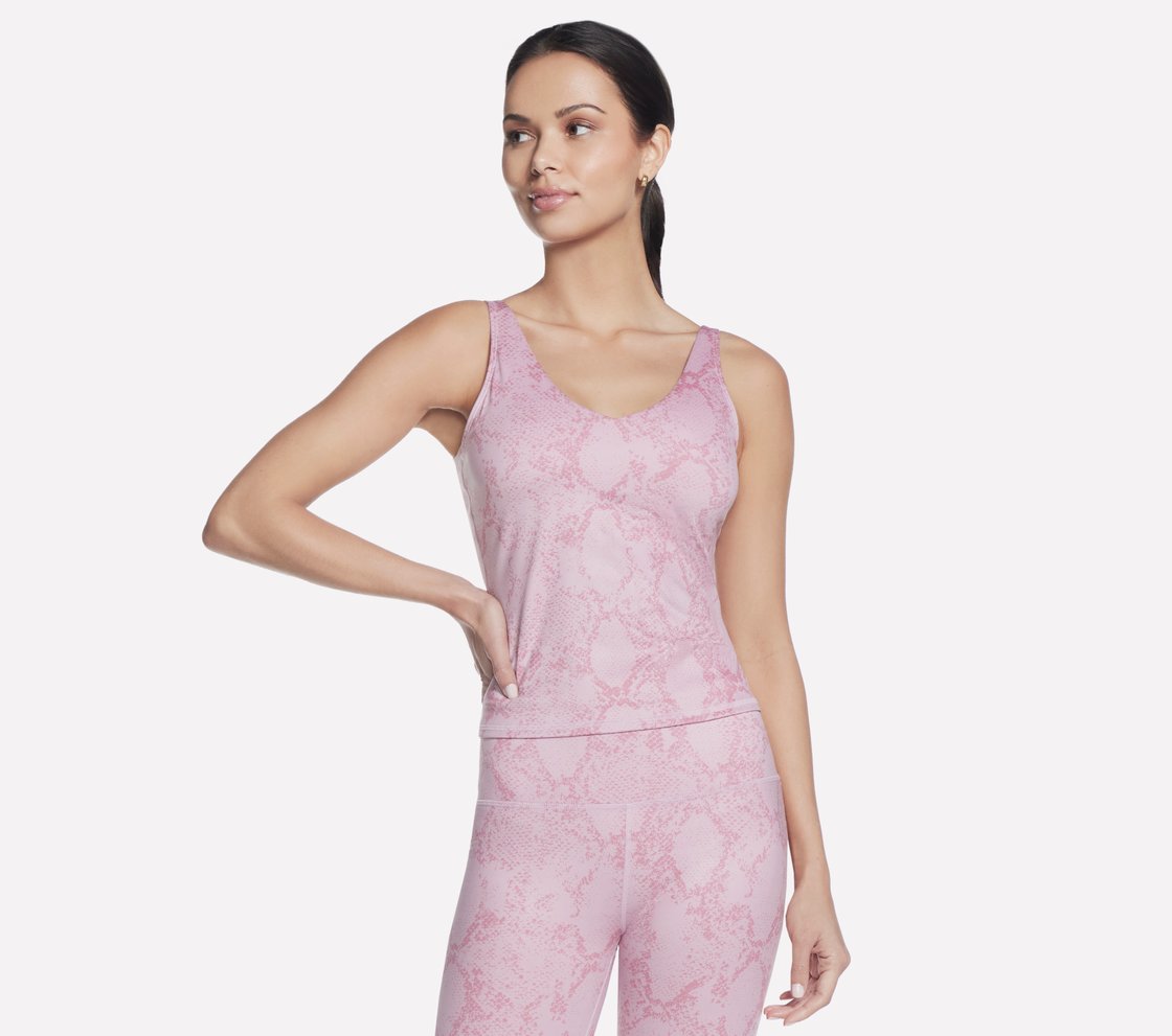 GOSCULPT PYTHON TANK, MAUVE/MULTI Apparel Lateral View