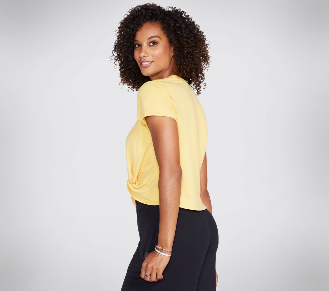 WELLNESS TOP, GOLD Apparel Bottom View