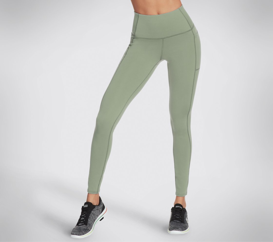 GOWALK HW LEGGING II, LIGHT GREEN Apparel Lateral View