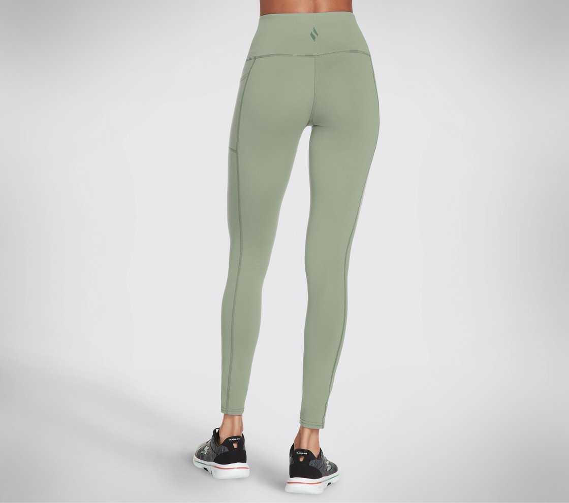 GOWALK HW LEGGING II, LIGHT GREEN Apparel Top View