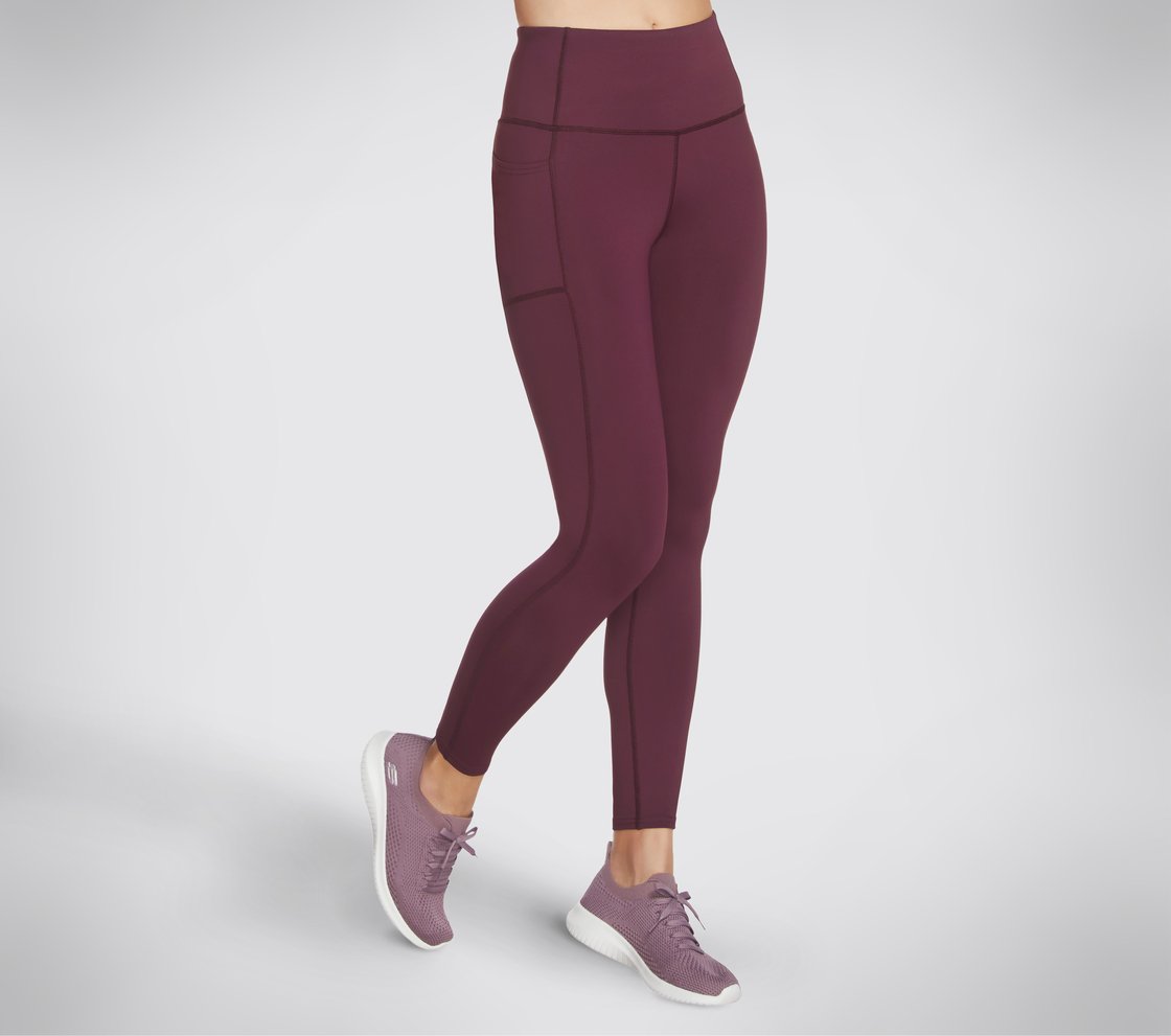 GOWALK HW LEGGING II, PURPLE Apparel Lateral View