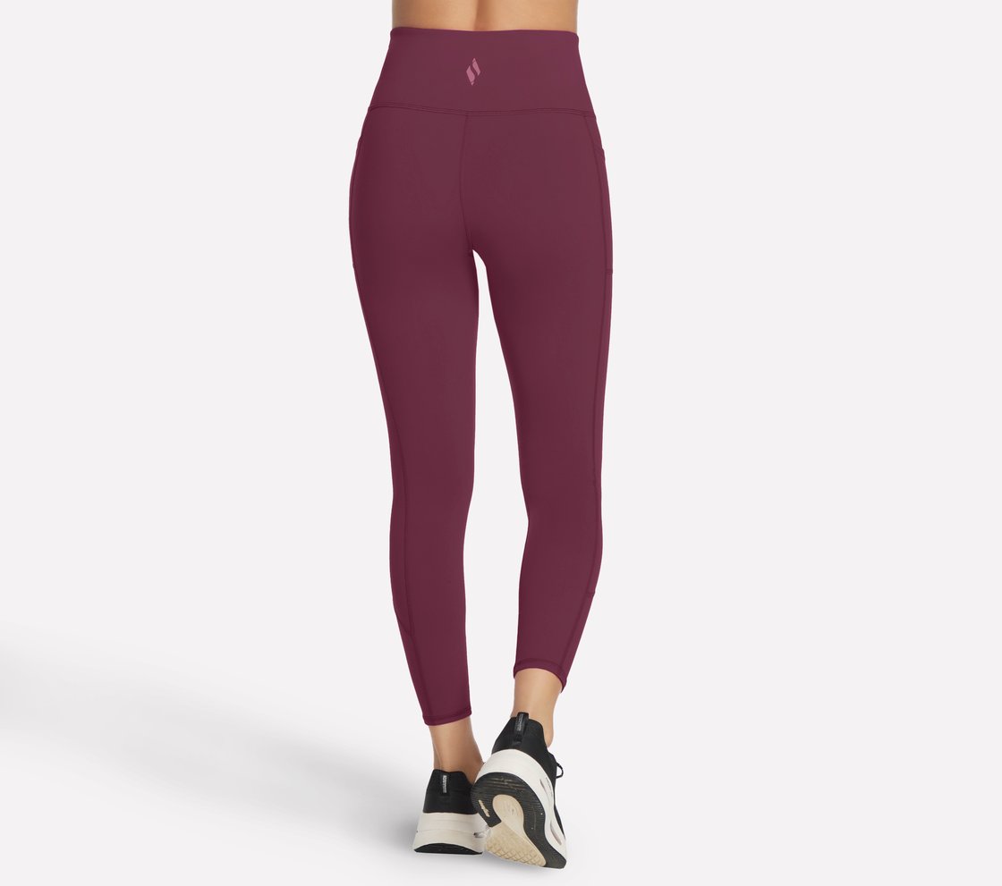 GOWALK HW 7/8 LEGGING II, BURGUNDY/PINK Apparel Top View