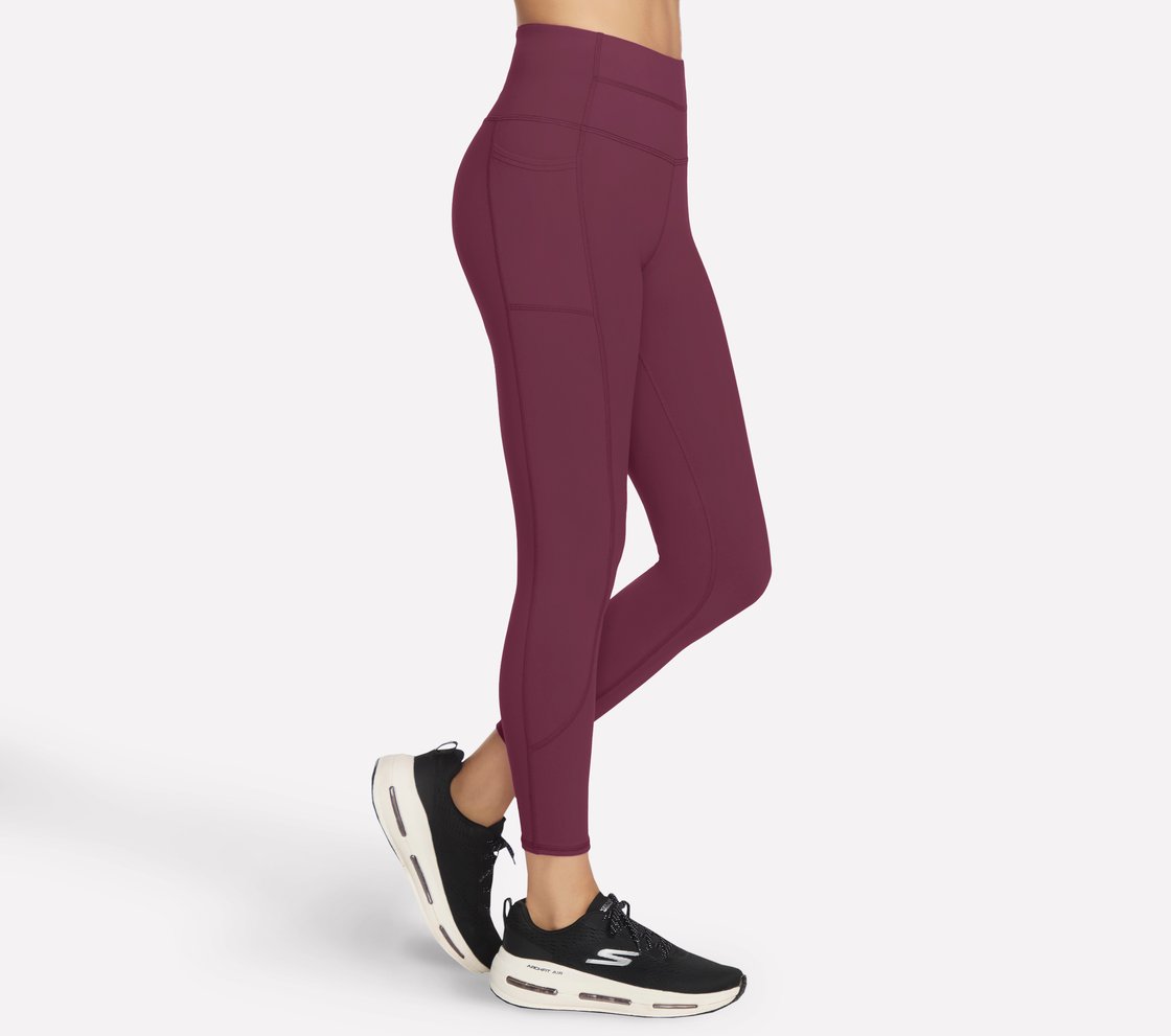 GOWALK HW 7/8 LEGGING II, BURGUNDY/PINK