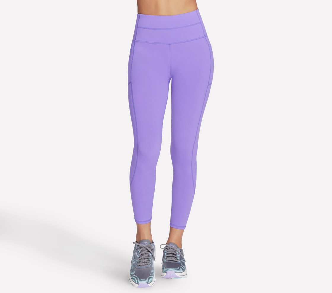 GOWALK HW 7/8 LEGGING II, NEON PINK/PURPLE Apparel Lateral View