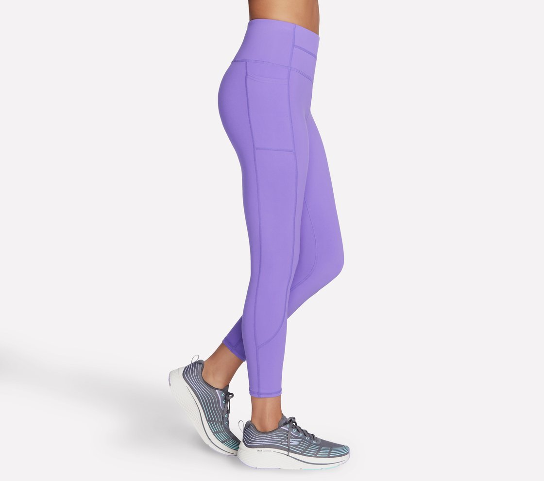 GOWALK HW 7/8 LEGGING II, NEON PINK/PURPLE Apparel Bottom View