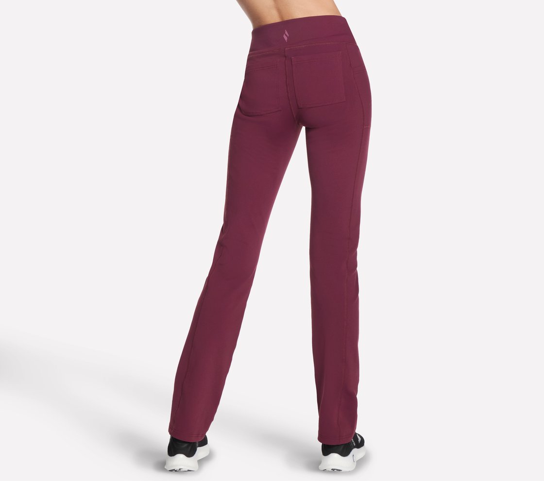GOWALK PANT II, BURGUNDY/PINK Apparel Top View