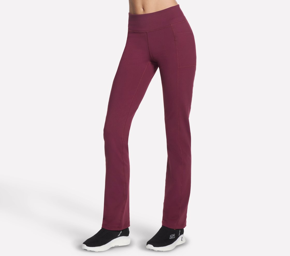 GOWALK PANT II, BURGUNDY/PINK