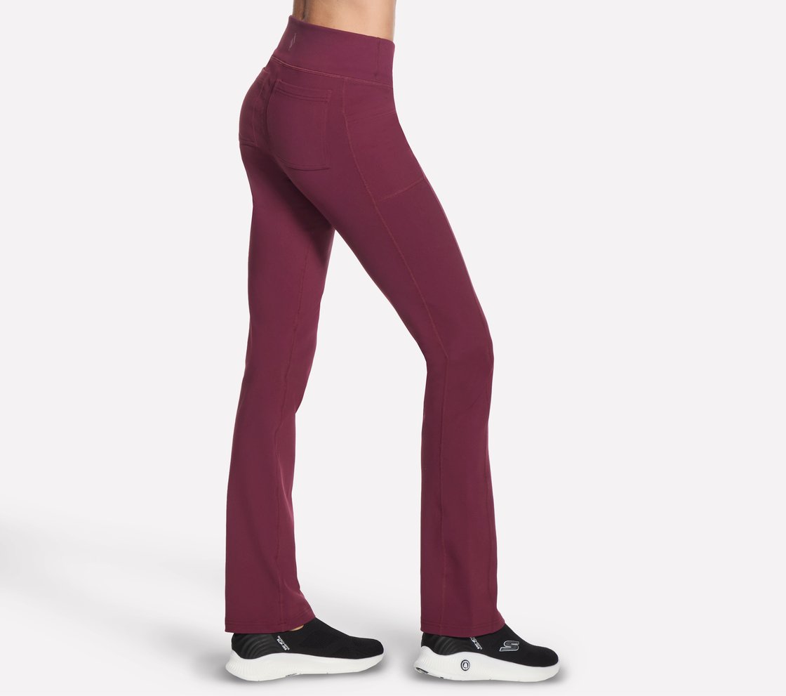 GOWALK PANT II, BURGUNDY/PINK Apparel Left View