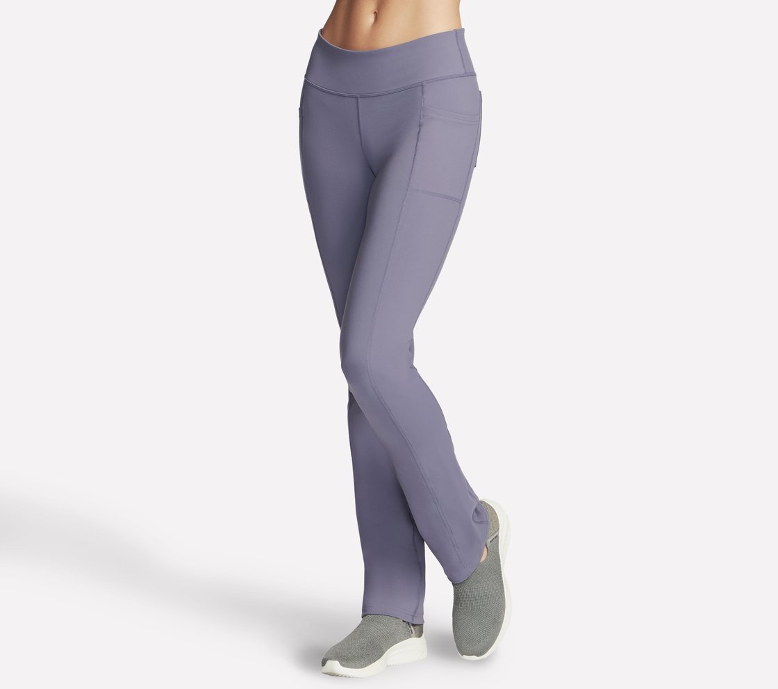 Skechers GO WALK OG Pant, PURPLE/CHARCOAL Apparel Left View