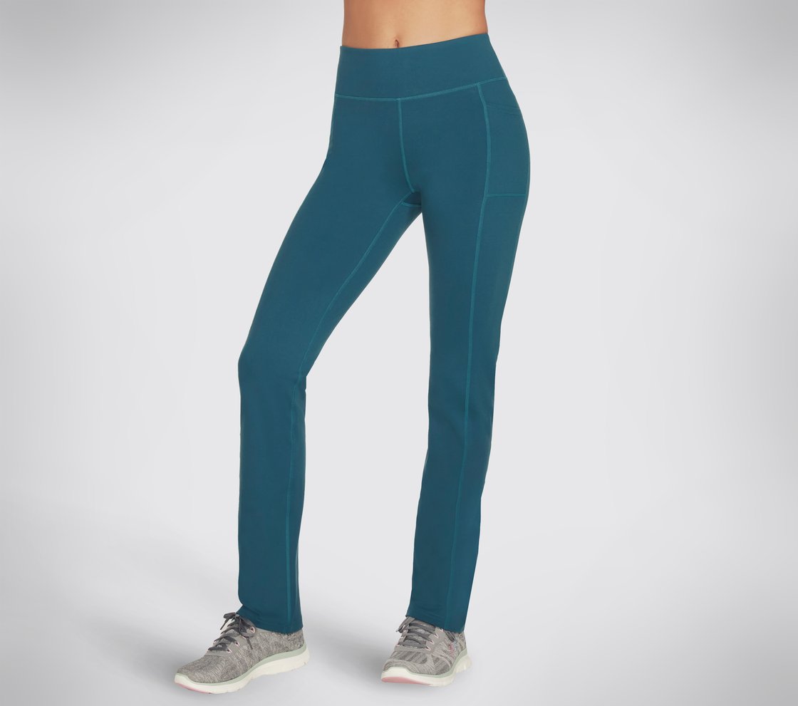 GOWALK PANT JOY, TEAL Apparel Lateral View
