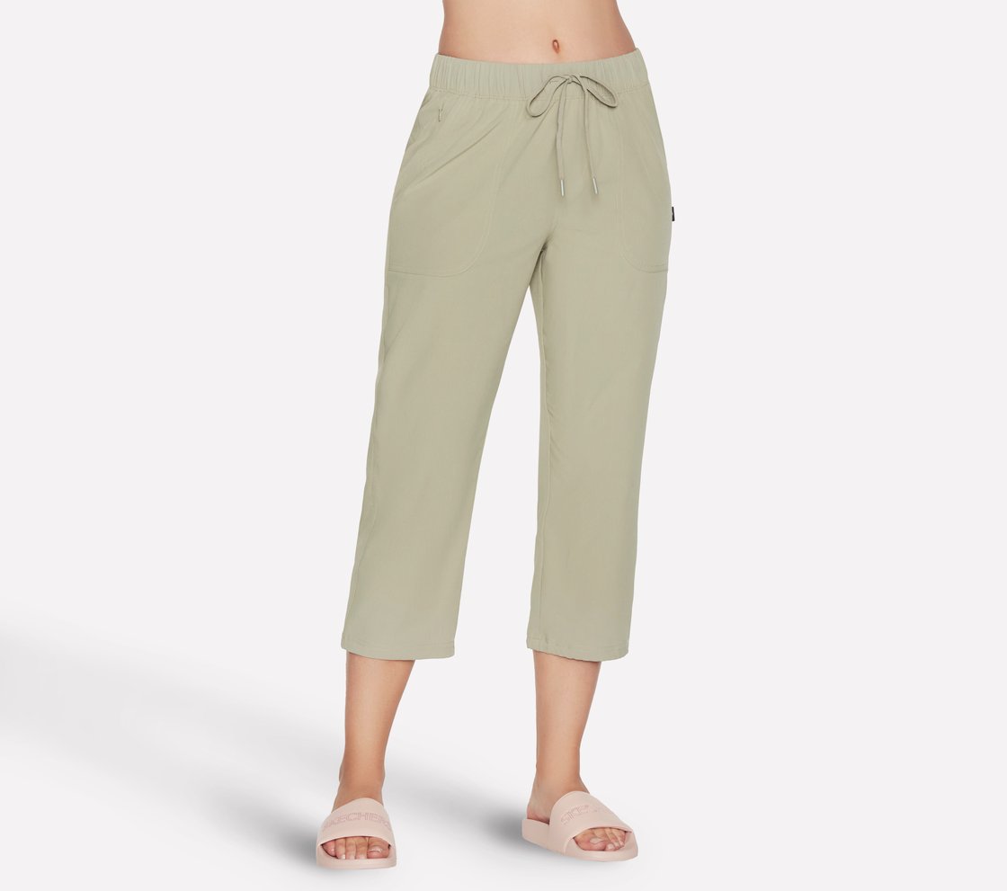 INCLINE MIDCALF PANT, GREEN/WHITE