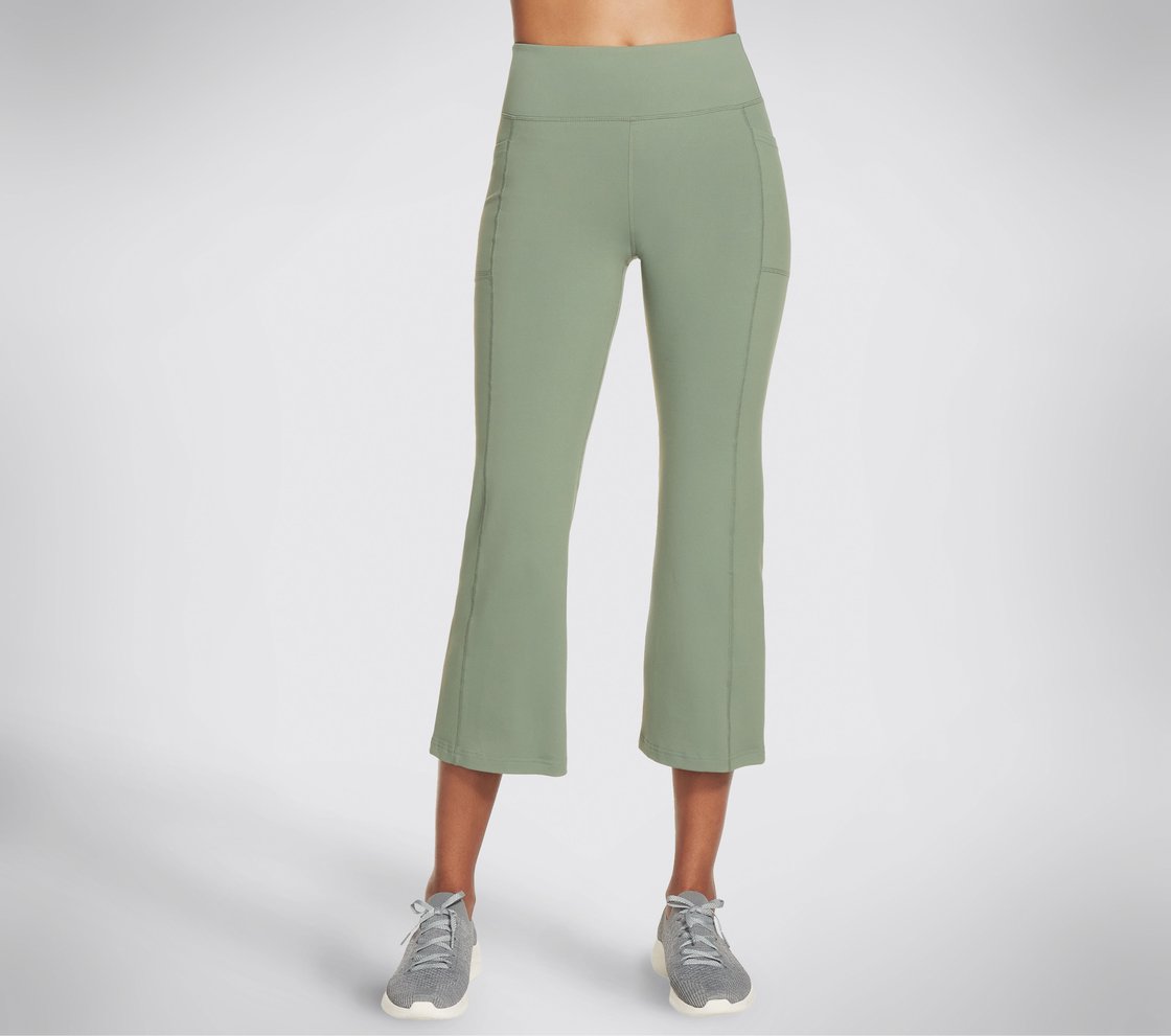 GOWALK HW CROP PANT, LIGHT GREEN Apparel Lateral View