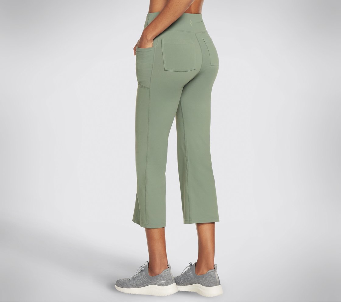 GOWALK HW CROP PANT, LIGHT GREEN Apparel Top View