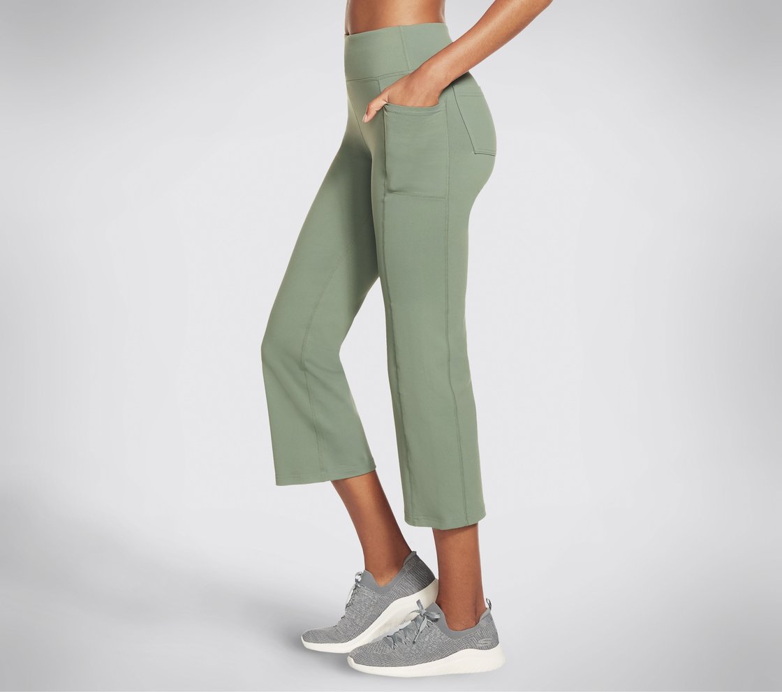 GOWALK HW CROP PANT, LIGHT GREEN Apparel Bottom View