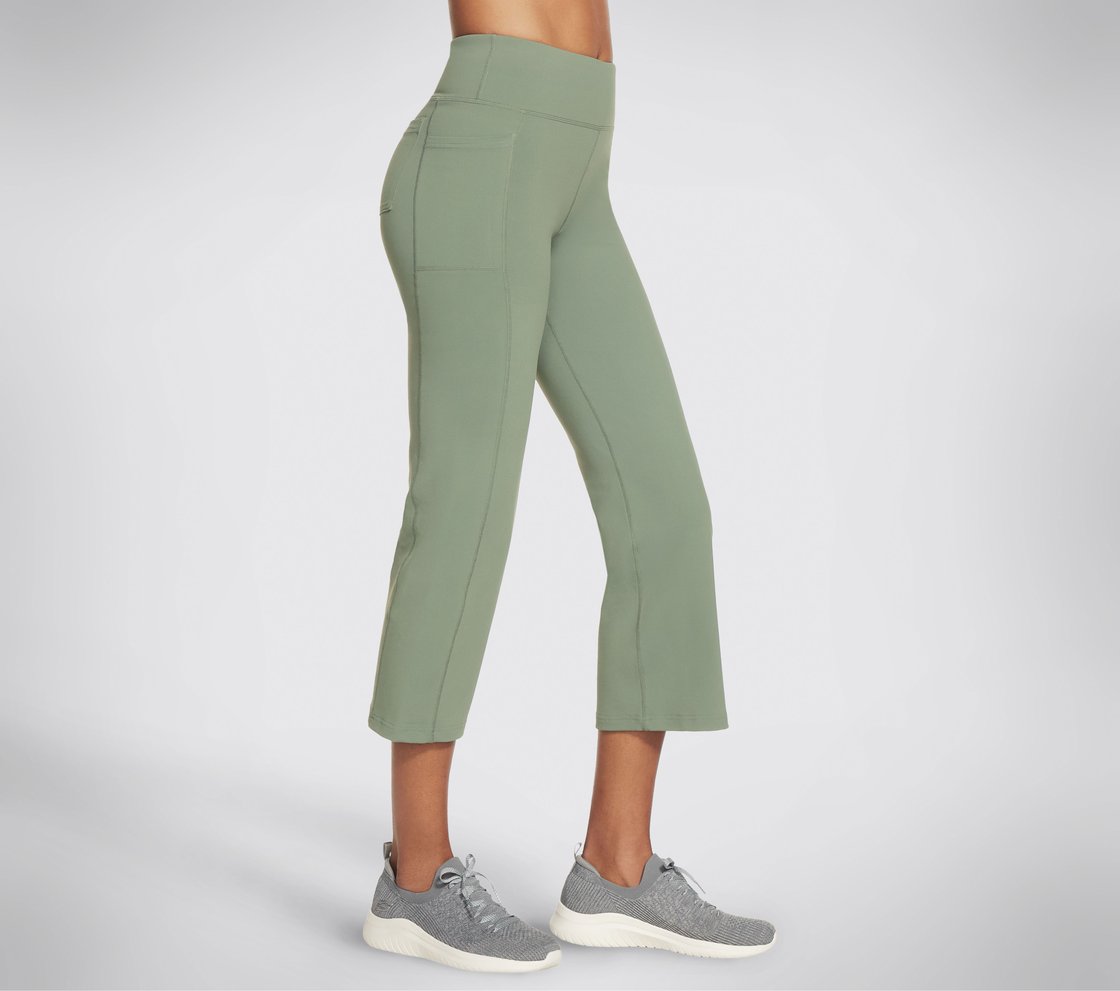GOWALK HW CROP PANT, LIGHT GREEN Apparel Left View