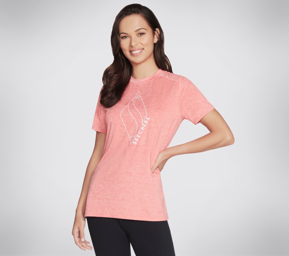 DIAMOND BLISSFUL T-SHIRT, CCORAL Apparel Lateral View
