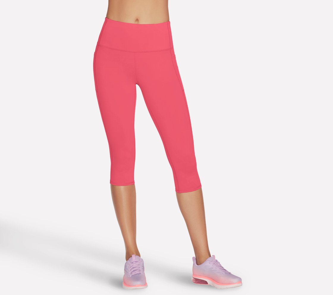 GOFLEX HW CAPRI, RED/BLUE Apparel Lateral View