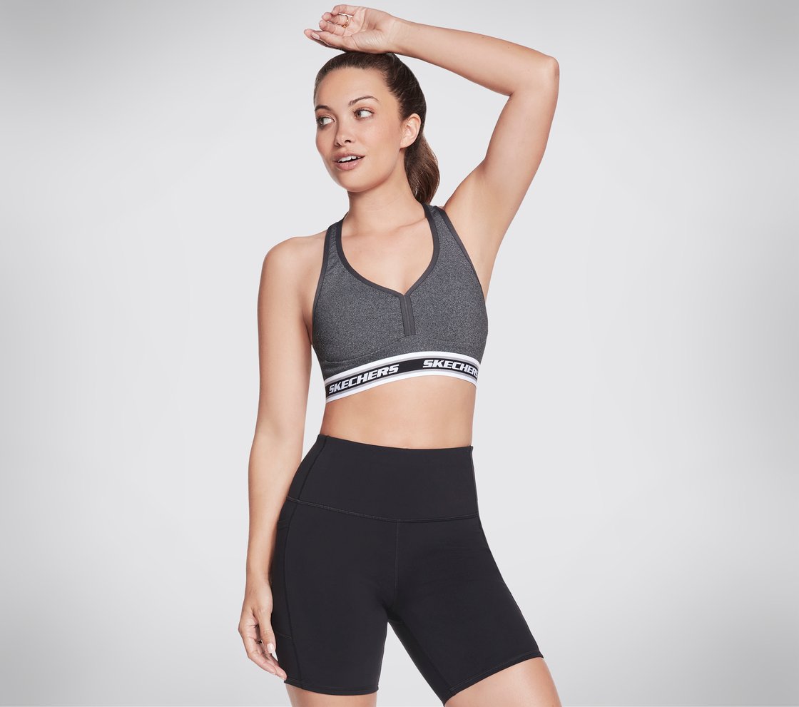 GOFLEX JACQUARD BRA, GGREY Apparel Bottom View