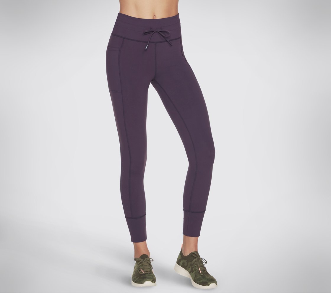 GOWALK JOGGING PANT, DARK PURPLE Apparel Lateral View