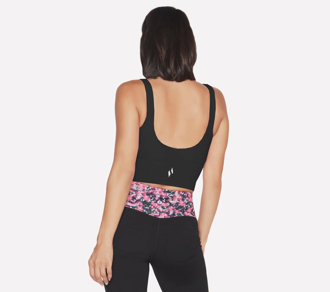 GOFLEX JOY LONGLINE BRA, BBBBLACK Apparel Top View