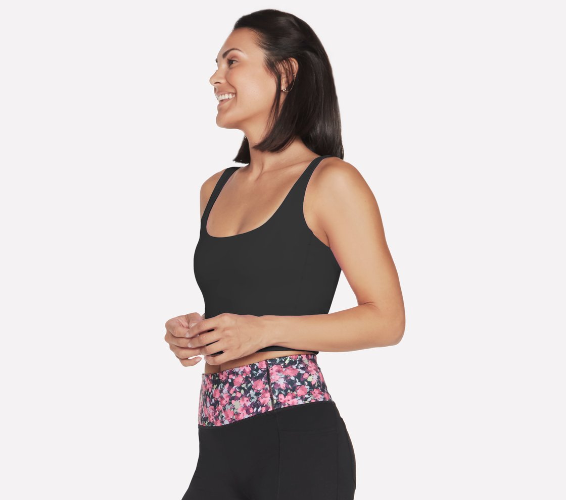 GOFLEX JOY LONGLINE BRA, BBBBLACK Apparel Bottom View