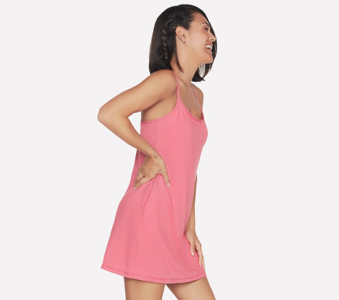 GOSTRETCH DRESS, RED/BLUE Apparel Bottom View