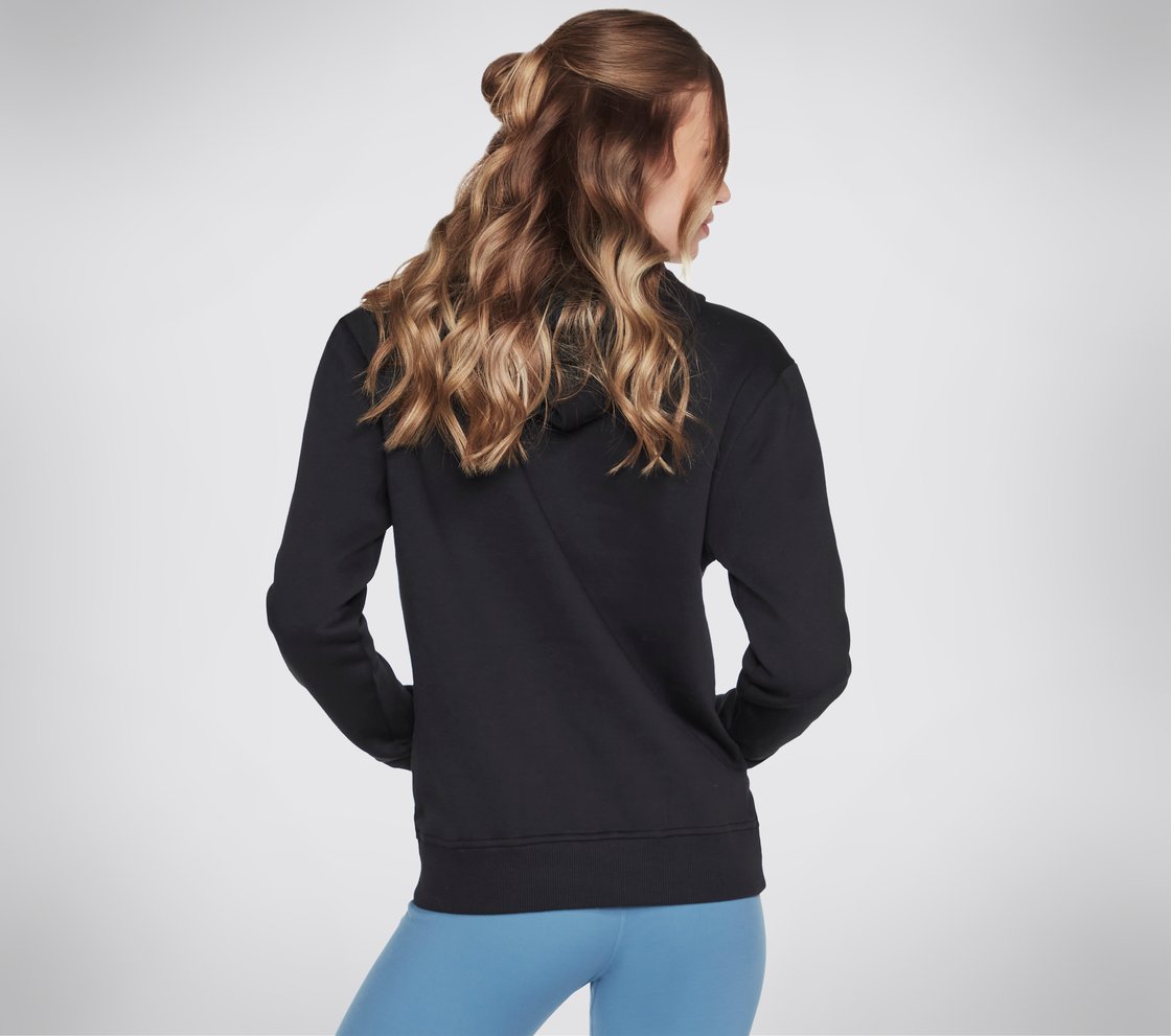 SKECHERS SIGNATURE PO HOODIE, BBBBLACK Apparel Top View
