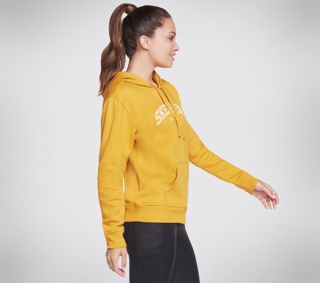 SKECHERS COLLEGIATE PO HOODIE, HONEY Apparel Bottom View