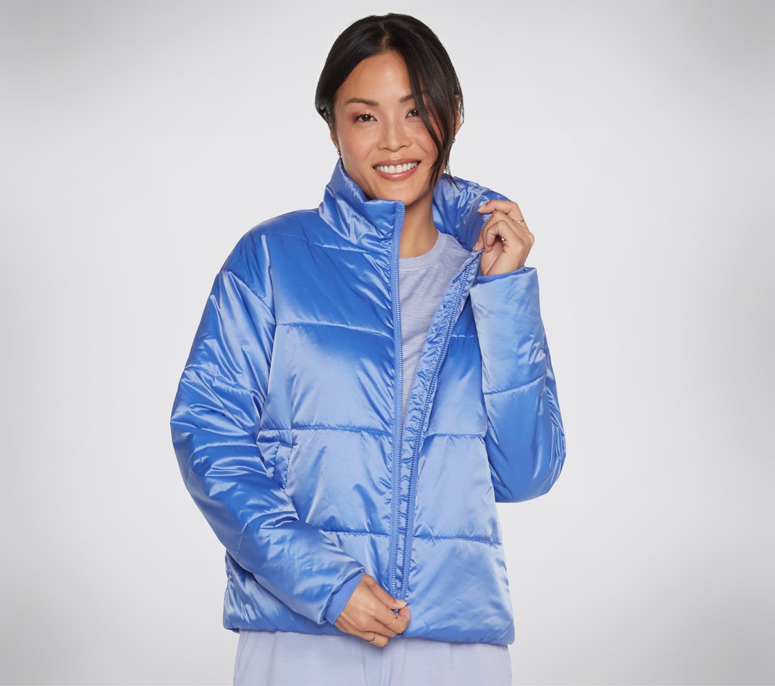 GOWALK DIAMOND SLOPE JACKET, PERIWINKLE Apparel Lateral View