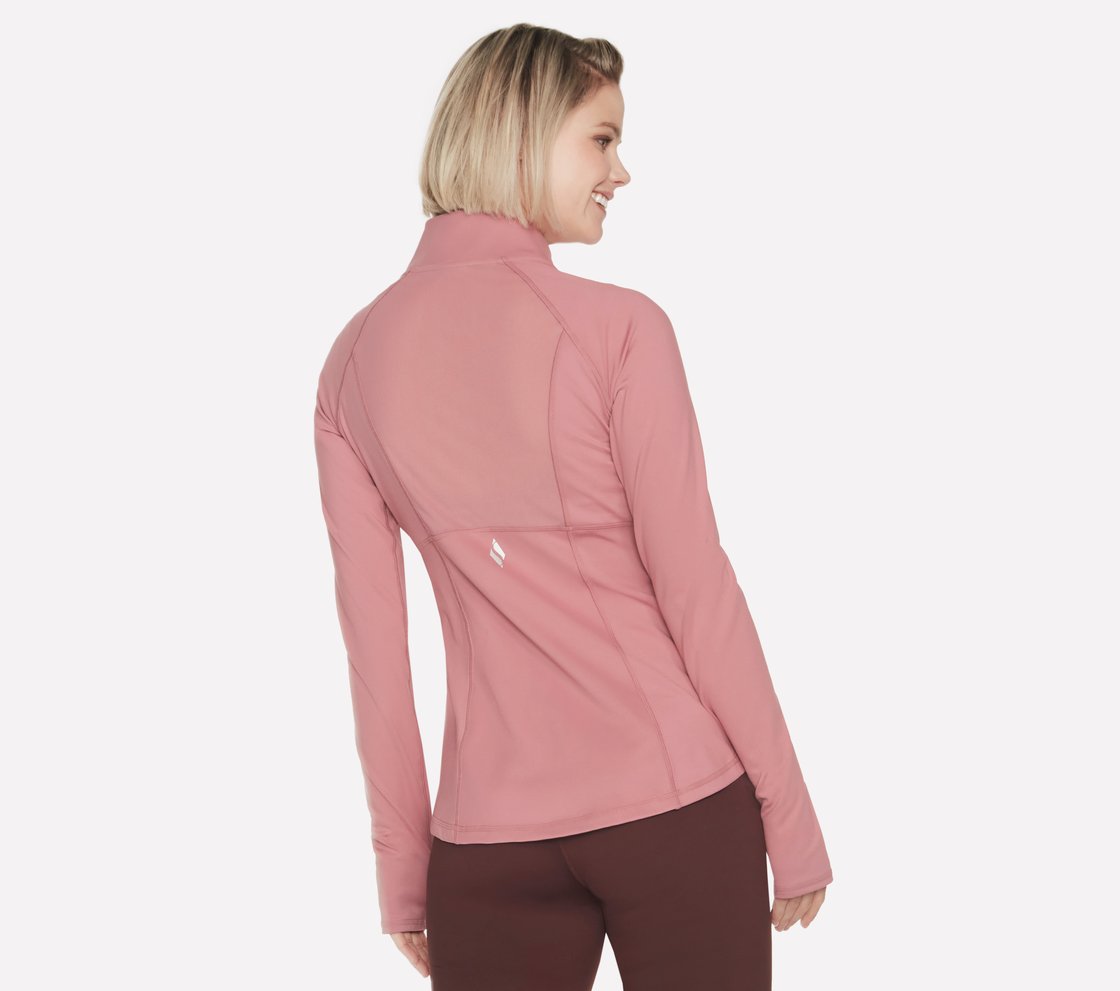 GOSCULPT RAGLAN JACKET, MMAUVE Apparel Top View