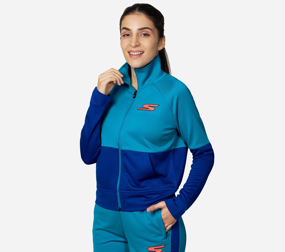 SKECHTECH JACKET, ROYAL/BLUE Apparel Top View