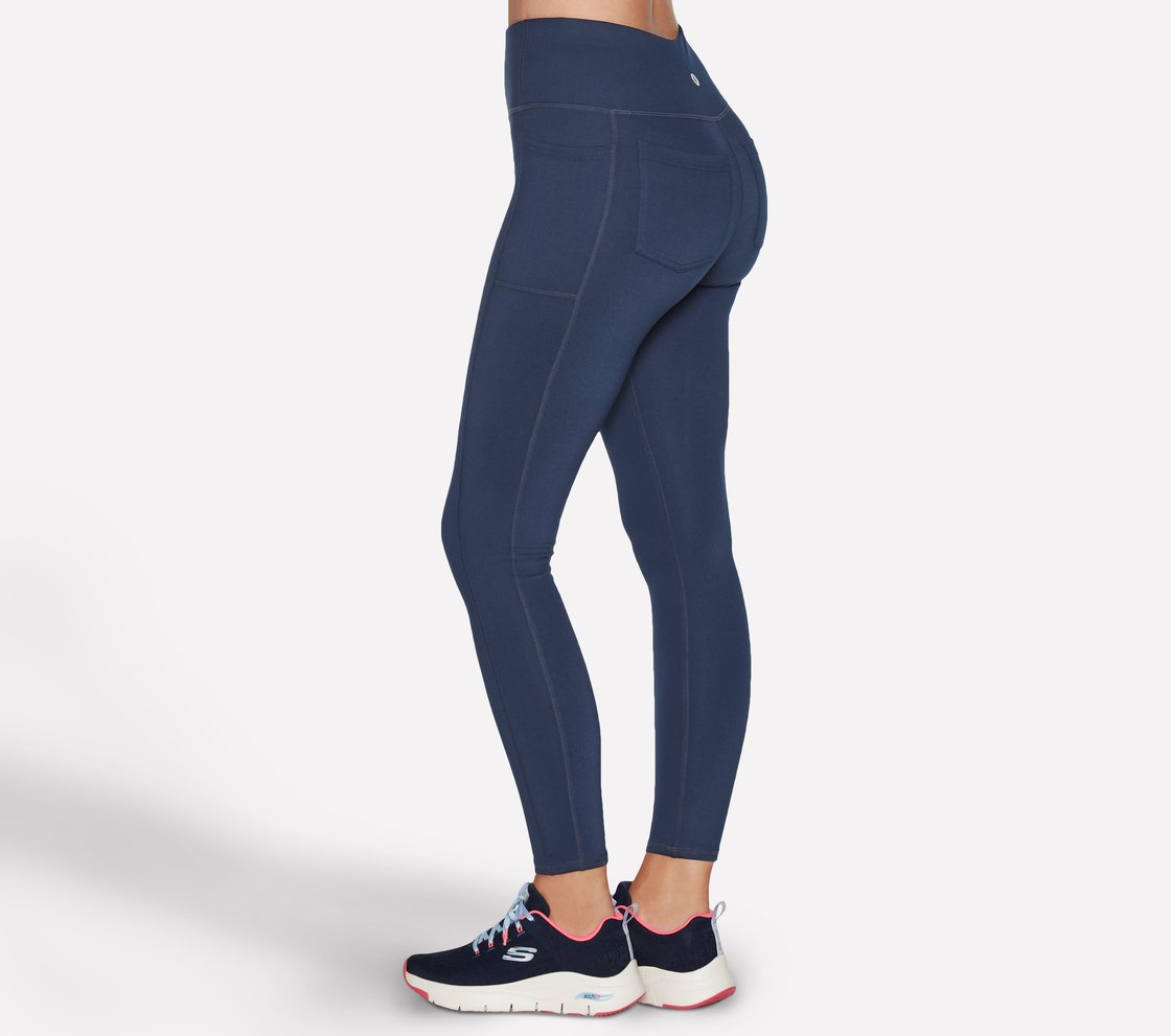 GOSTRETCH HW FL 4 POCKET LEGG, NNNAVY Apparel Top View
