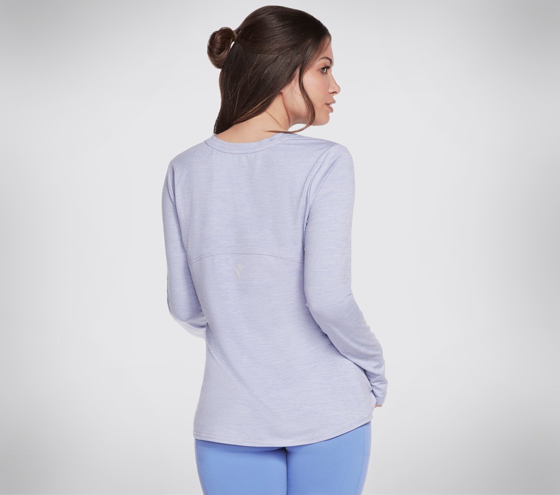 GODRI SWIFT LONGSLEEVE, LAVENDER/LIGHT PINK Apparel Top View