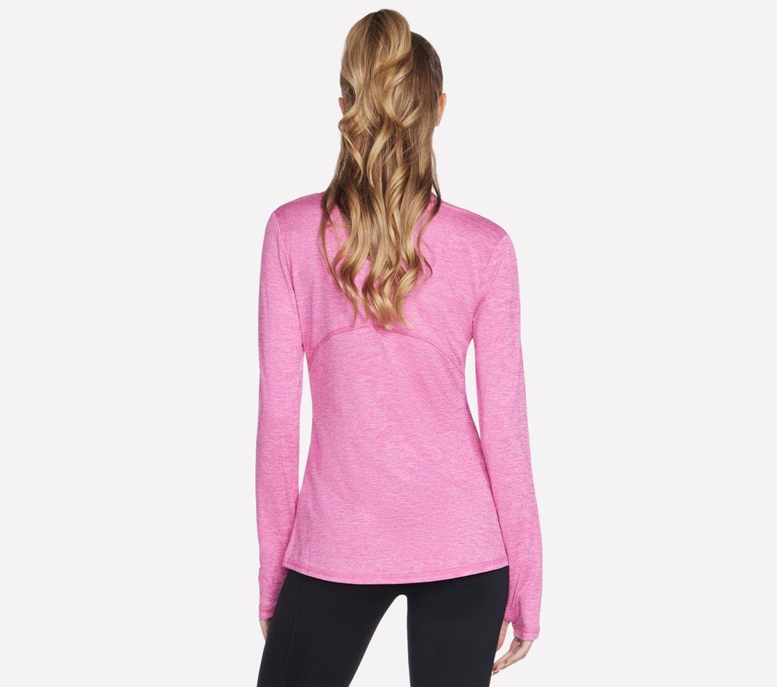 GODRI ESSENTIAL LONGSLEEVE, PPINK Apparel Top View