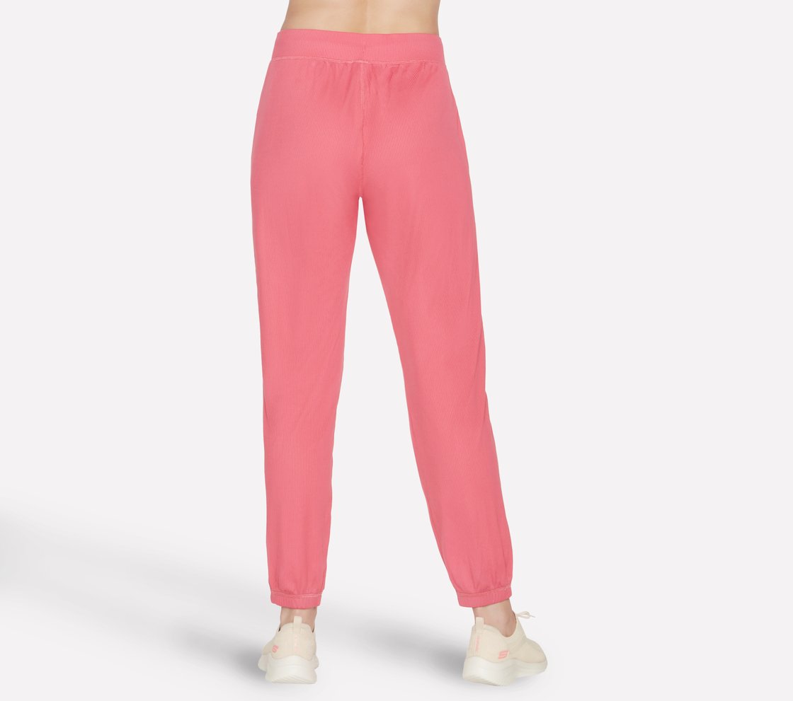 GODRI RESTORATIVE RIB JOGGER, RED/BLUE Apparel Top View