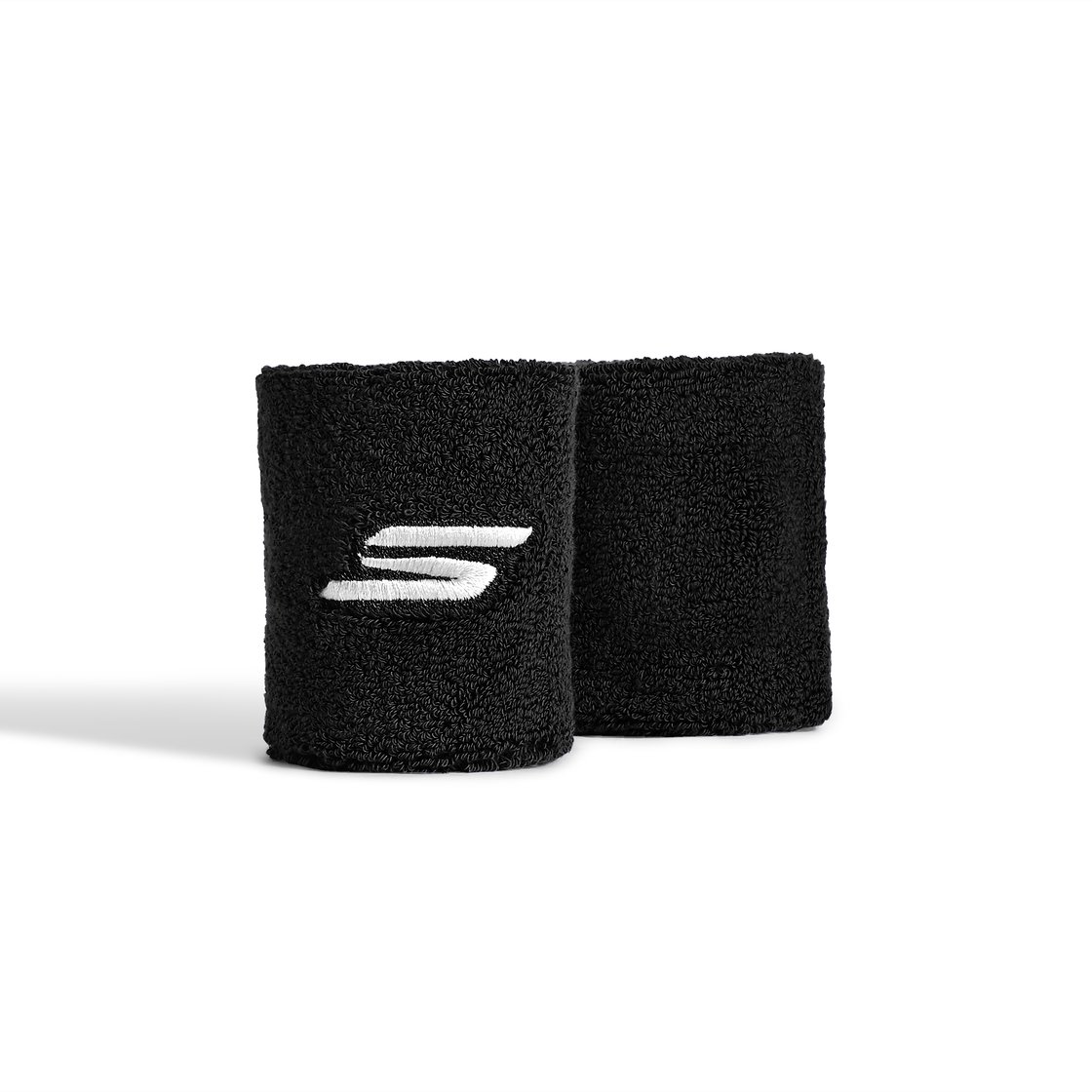 2 PK FULL TERRY WRIST BAND, BLACK