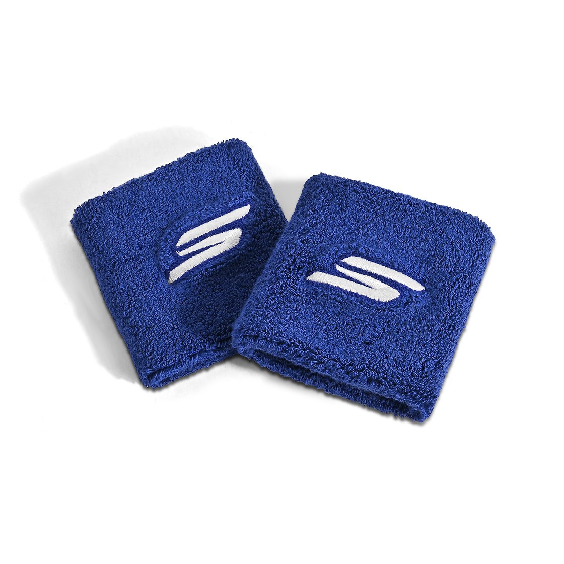 2 PK FULL TERRY WRIST BAND, NAVY Accessories Left View