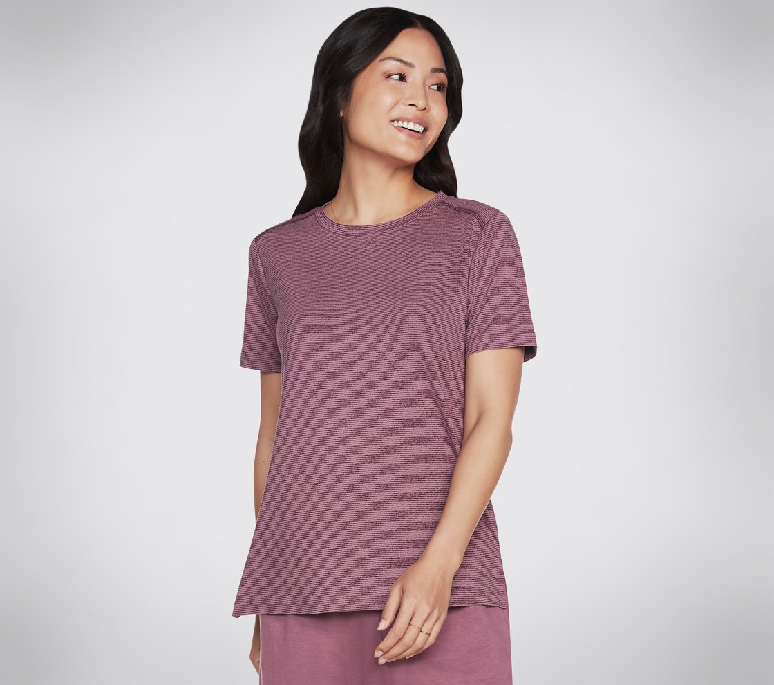 GODRI STRIDE T-SHIRT, DARK MAUVE Apparel Lateral View