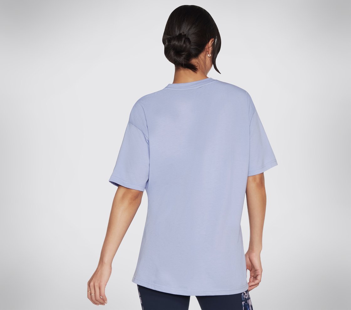 SKECHERS DIAMOND FOREVER FLOR, LAVENDER/LIGHT PINK Apparel Top View