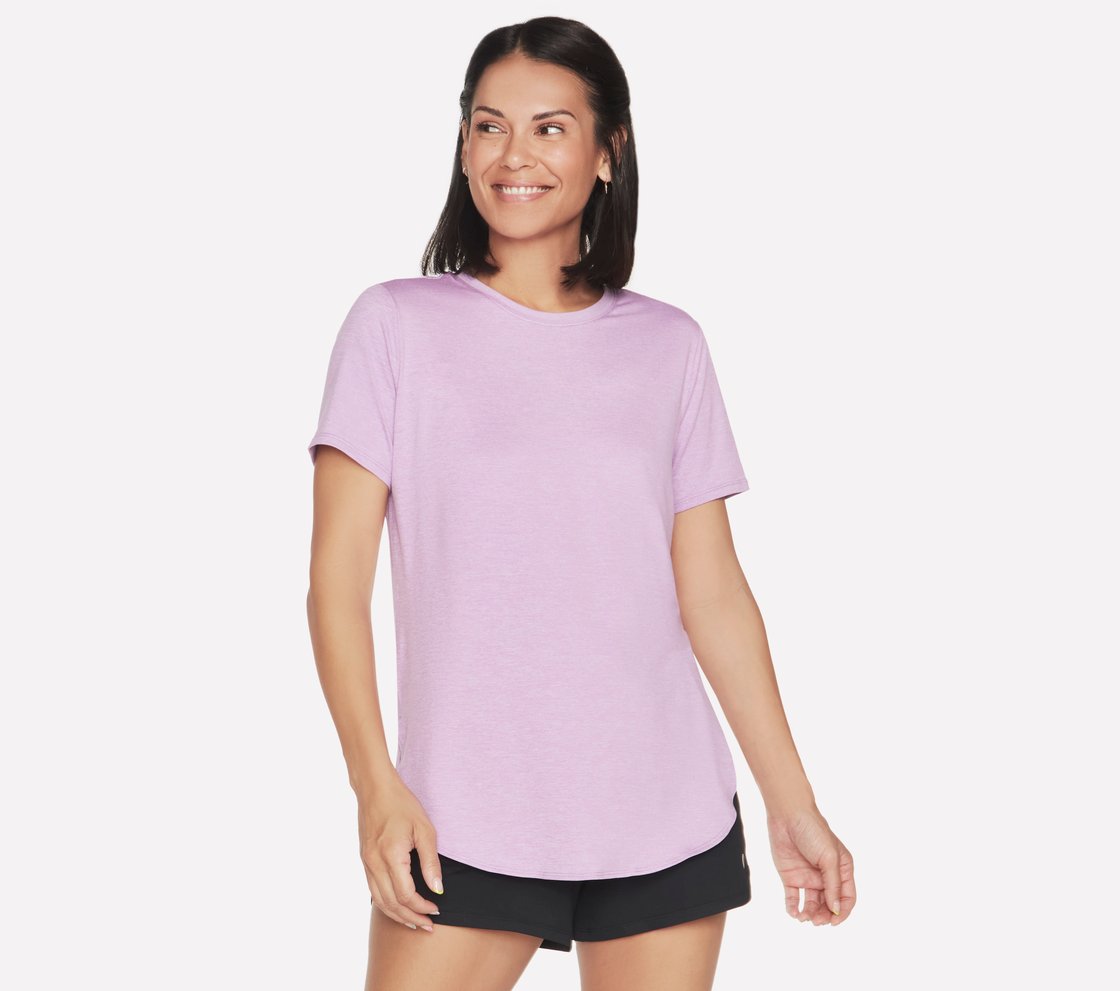 GODRI SWIFT TUNIC T-SHIRT, PURPLE/PERIWINKLE Apparel Lateral View
