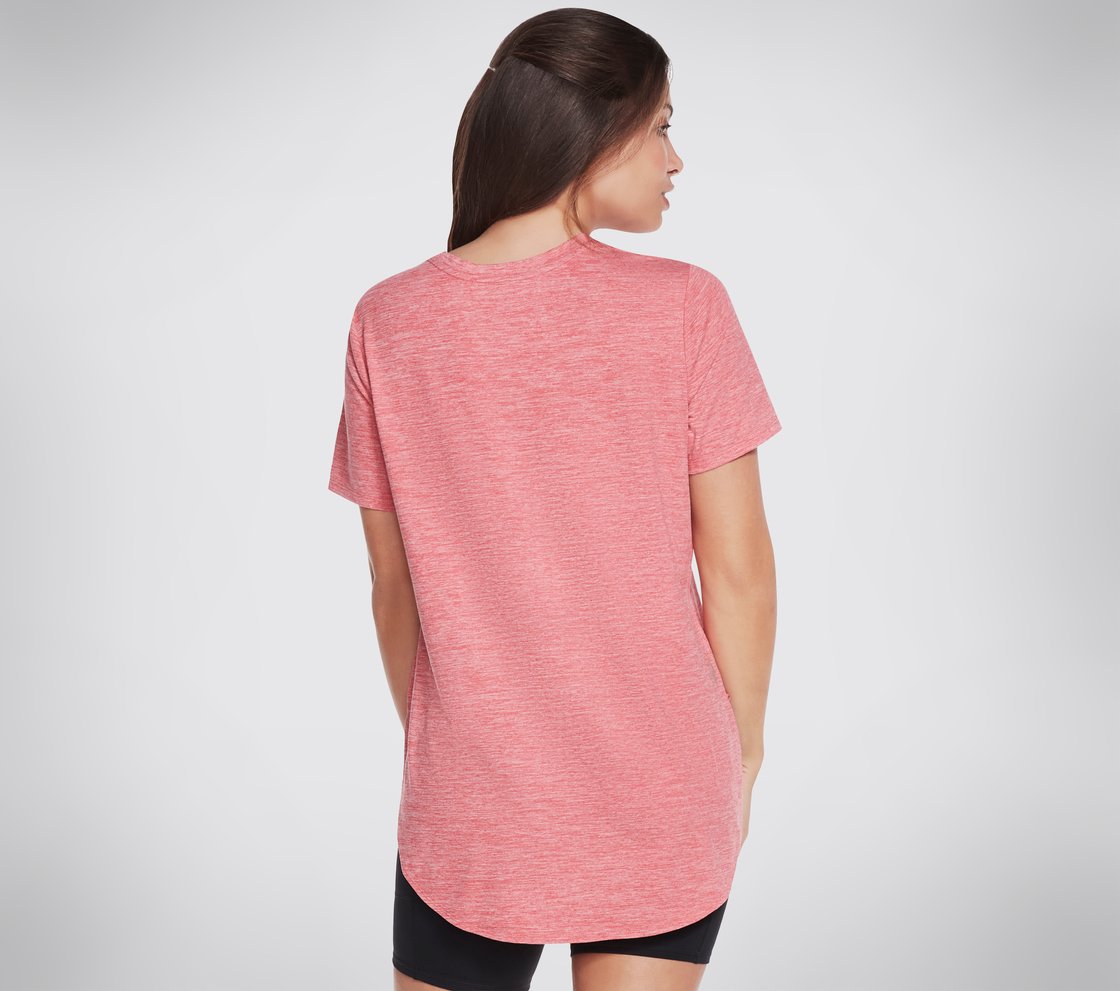 GODRI SWIFT TUNIC T-SHIRT, RED/PINK Apparel Top View