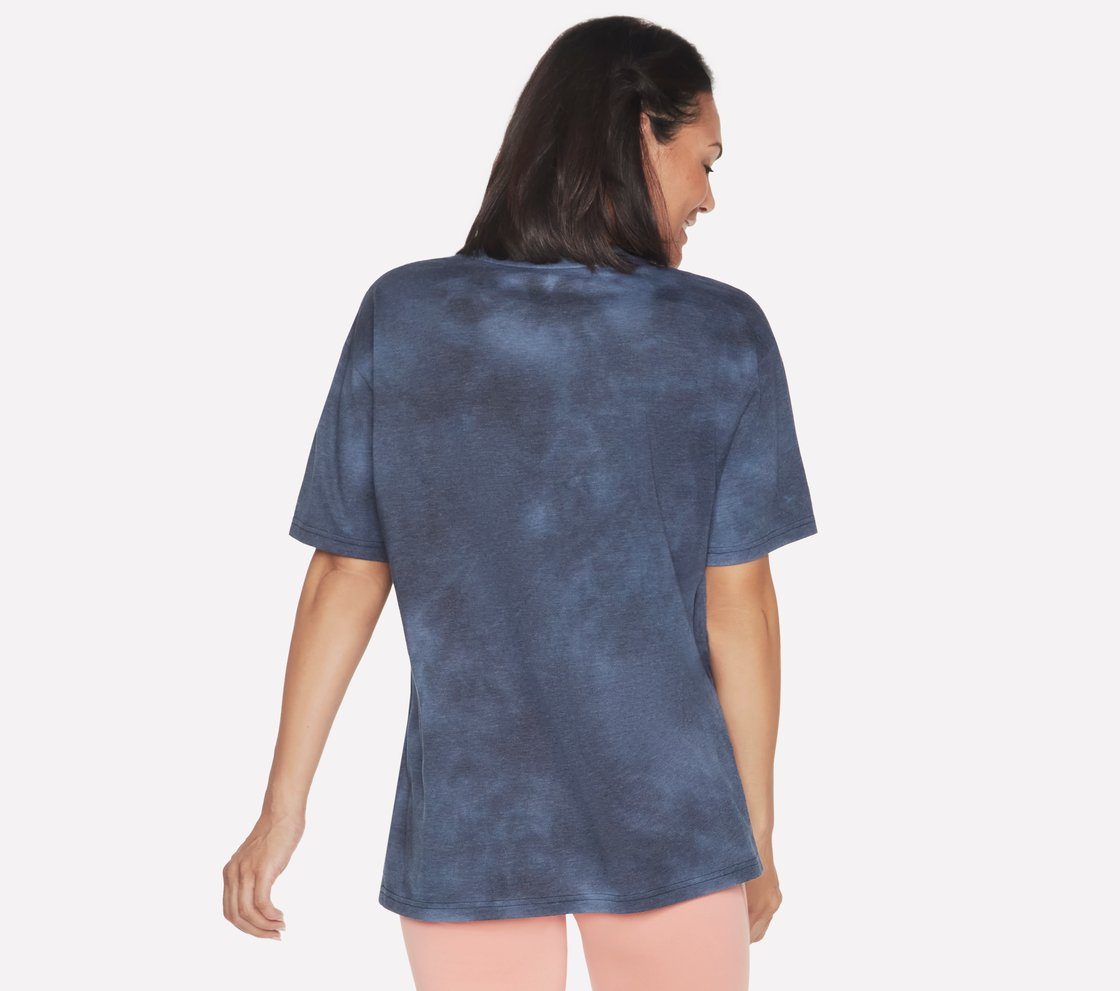 SKECHDYE DIAMOND T-SHIRT, NNNAVY Apparel Top View