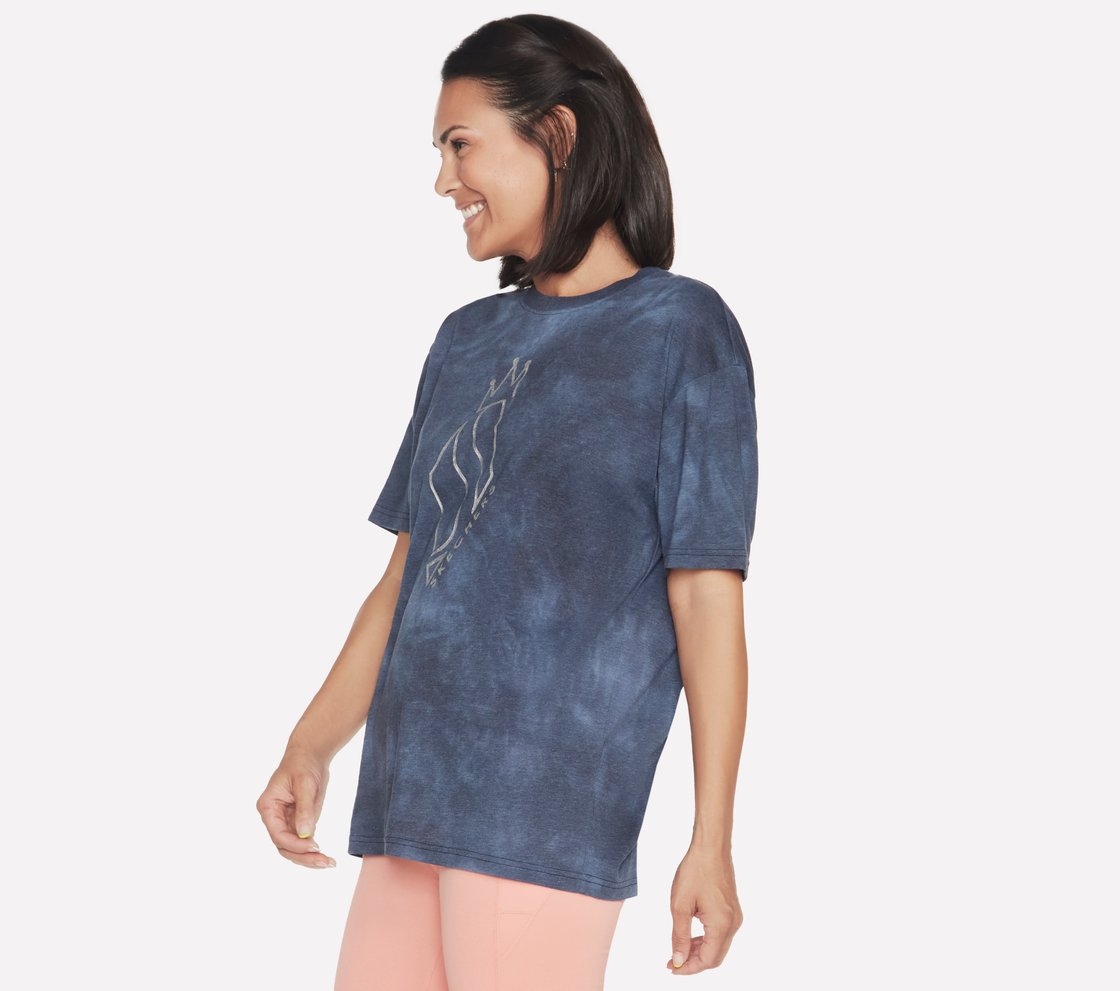 SKECHDYE DIAMOND T-SHIRT, NNNAVY Apparel Bottom View