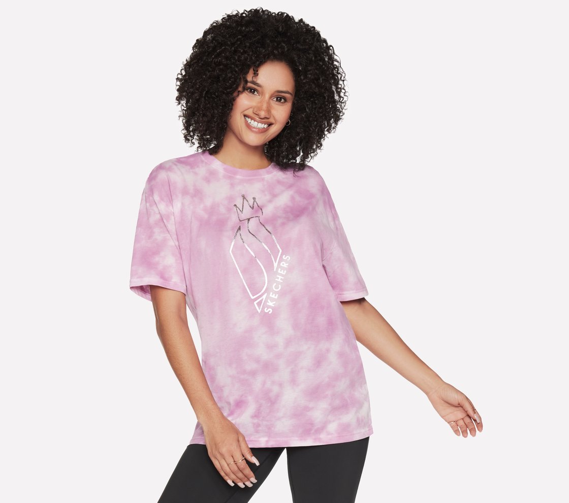 SKECHDYE DIAMOND T-SHIRT, PURPLE/PERIWINKLE Apparel Lateral View